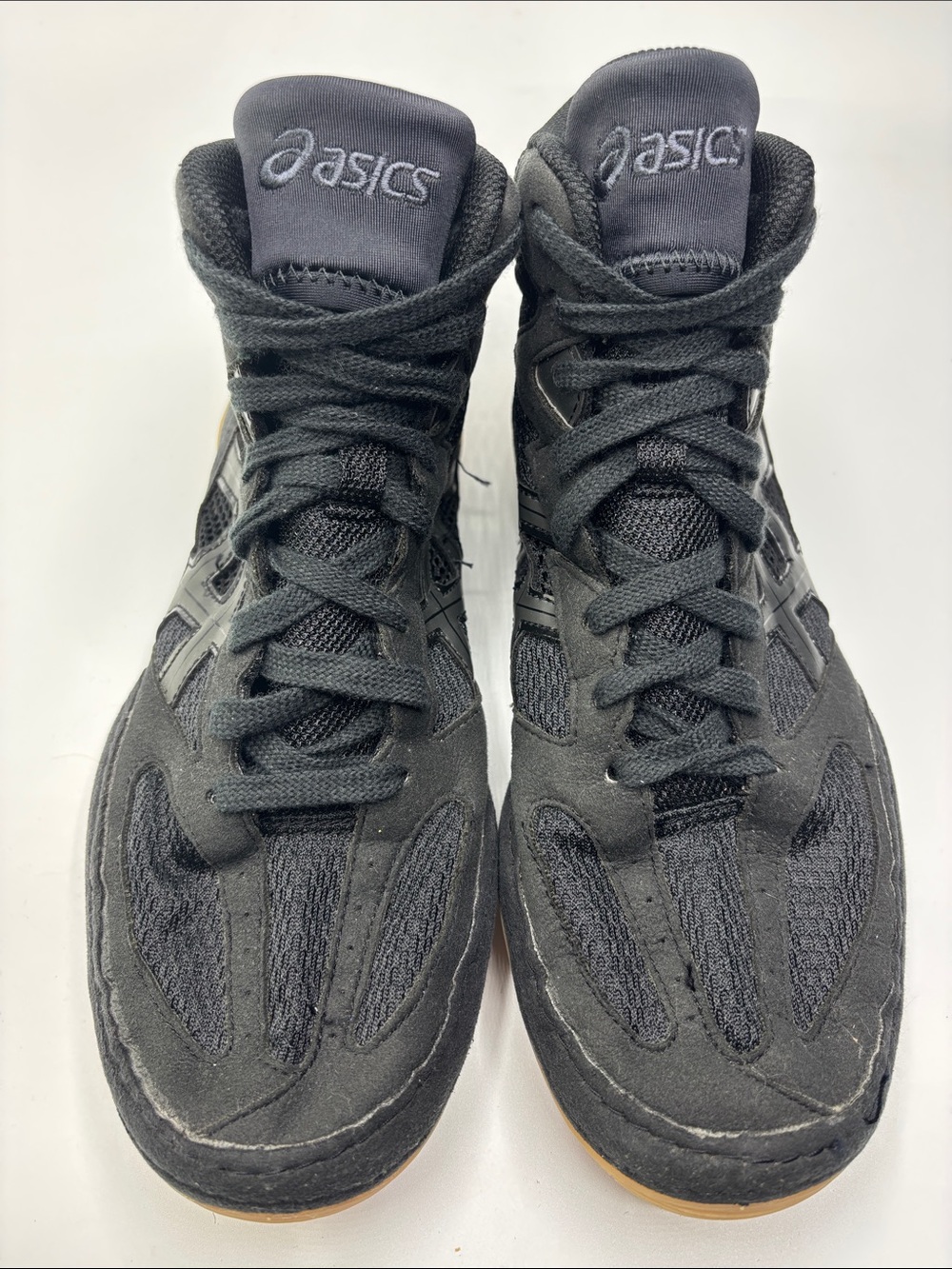ASICS Matflex Black Suede Nylon Full Sole Wrestling Shoes Size Men’s 9